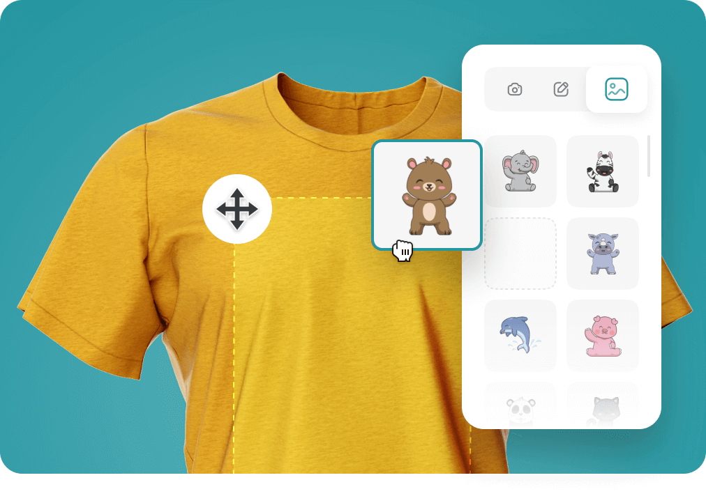 Navrh vlastniho designu - Vlozeni vlastni fotky, textu nebo predem pripraveneho designu.