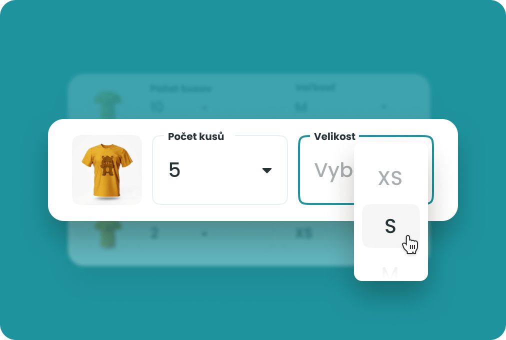 Vyberte si pocet kusu a velikosti od XS az po 5XL.