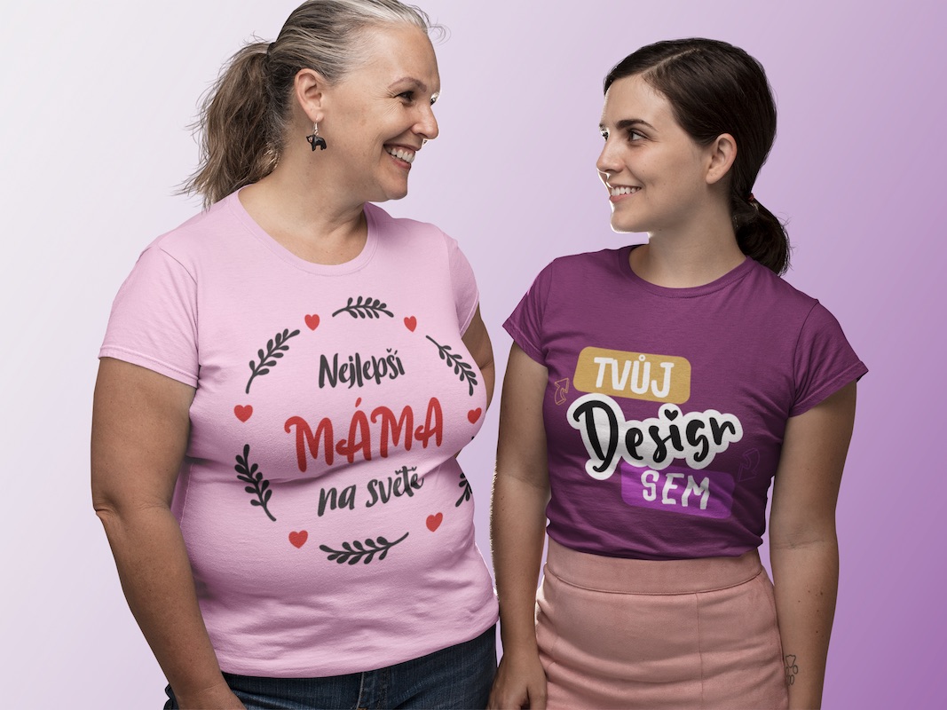 Tričko s Potiskem na Den Matek