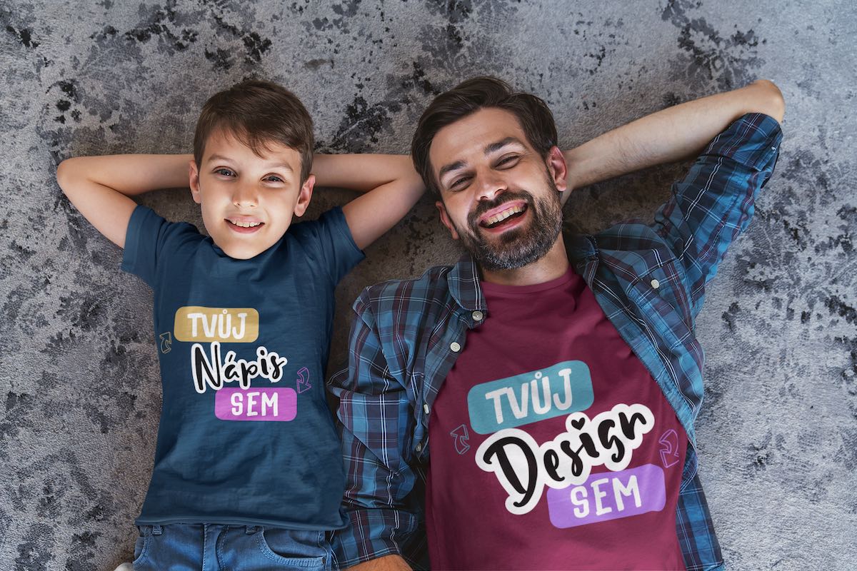 Vytvořit tričko s potiskem pro tátu