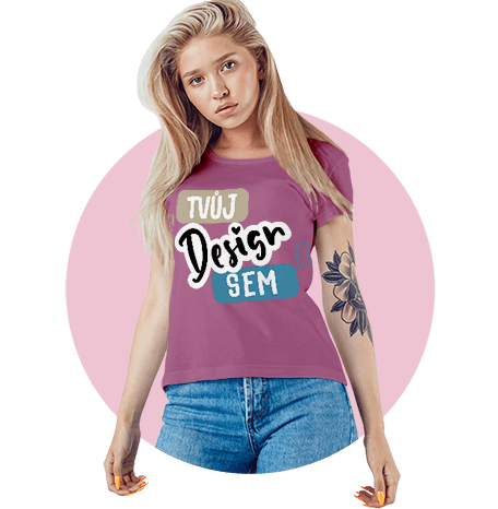 Damska kratka tricka s vlastním potiskem